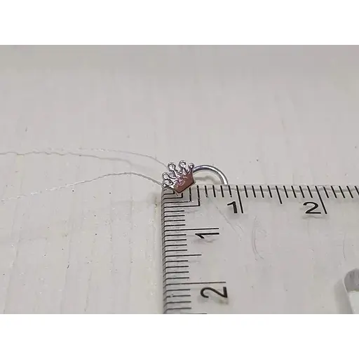 Срібна сережка-пірсинг Астор в ніс. 918-2437Р - фото 4