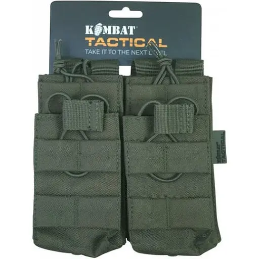 Подсумок под магазины АК Kombat UK Double DUO Mag Pouch Оливковый (1000-kb-ddmp-olgr)