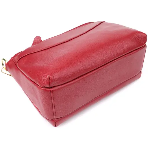 Женская сумка Vintage с твердым дном из натуральной кожи 27х16х11 см sum0027557 - фото 6