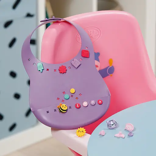 Нагрудник для ляльки Baby Born серії Pinplay Стильне годування (837221) - фото 3