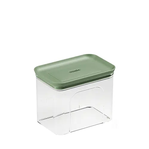 Набор из 3-х прямоугольных емкостей для хранения продуктов Daily (0,7л+1,2л+2,2л) зеленый (57651) - фото 3