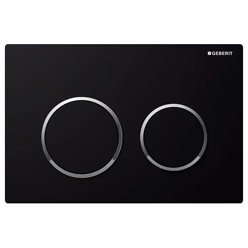 Клавіша змиву Geberit Omega20 чорна 115.085.KM.1, Чорний - фото 1