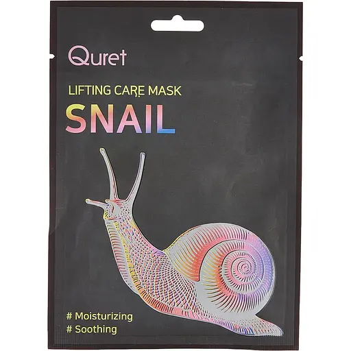 Маска для лица Quret Lifting Care Snail Mask увлажняющая с муцином улитка 25 г - фото 1