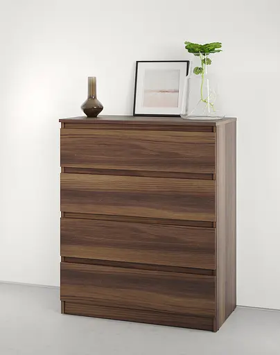 Комод в спальню MebelStar Нео 4Ш 80x43x98 см Дуб бурштиновий (MBS-1068) - фото 1