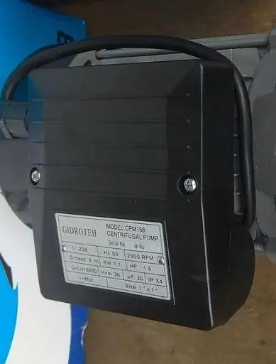 Насос поверхностный центробежный Gidroteh CPM-158 1.1 кВт для полива 30412 - фото 8