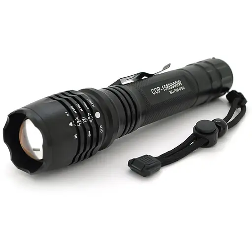 Ліхтарик Bailong P08-P50, Cree XML-T, 5 реж., корпус-алюміній, водостійкий, ударостійкий, 2*18650 ак-тор, АЗУ, СЗУ, BOX