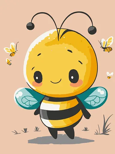 Картина по номерам "Маленькая пчелка" 15587-AC 30х40 см