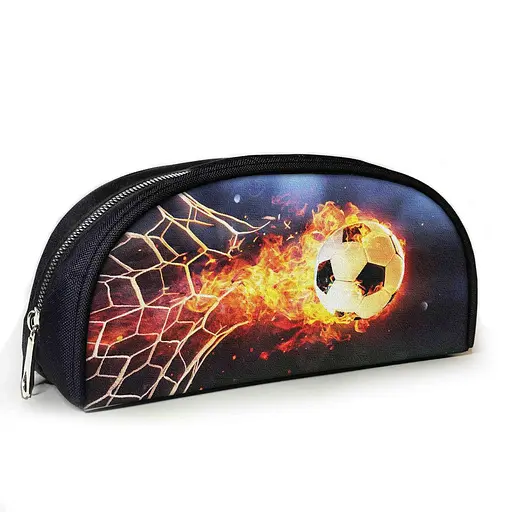 Пенал шкільний для футболіста з принтом Футбольний м'яч 23х10х8 см дитячий для хлопчика (3948)