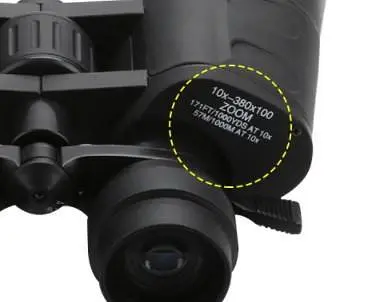 Бинокль астрономический Borwolf 10-380X100 с зумом - фото 3