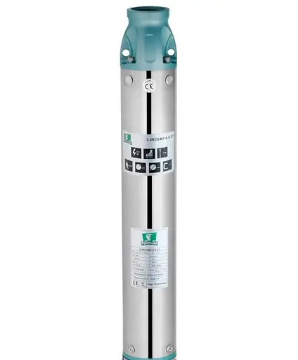 Насос глубинный центробежный многоступенчатый Pumpman 3.5КСЕМ3-8-0,37 кВт Hmax 46 м Qmax 5,4 куб.м 370 Вт (CV032263) - фото 3