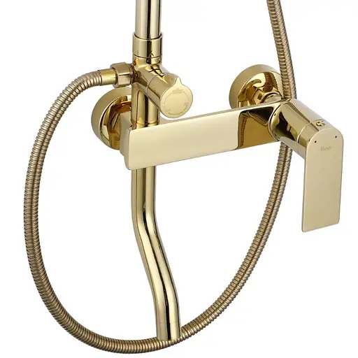 Душова система Rea Storm 2.0 gold з виливом REA-P9530, Золотий - фото 2