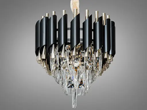 Символ розкоші та стилю, кришталева люстра овальної форми, 8 ламп - фото 3