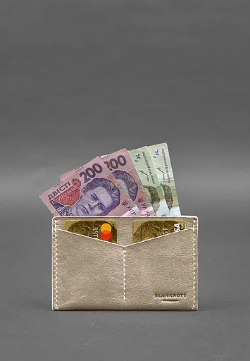 Кожаная обложка-органайзер для документов 6.2 светло-бежевый краст - фото 3