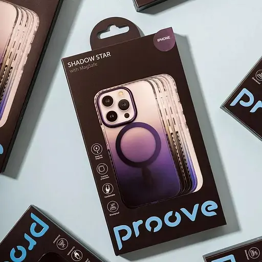 Чохол-накладка Proove для Apple iPhone 15 Pro Max Shadow Star Magnetic Ring (blue) - фото 7