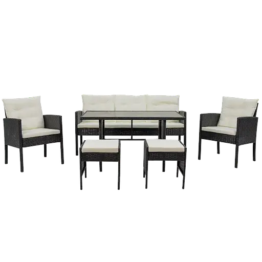 Комплект меблів GardenLine VADUZ чорний - фото 1