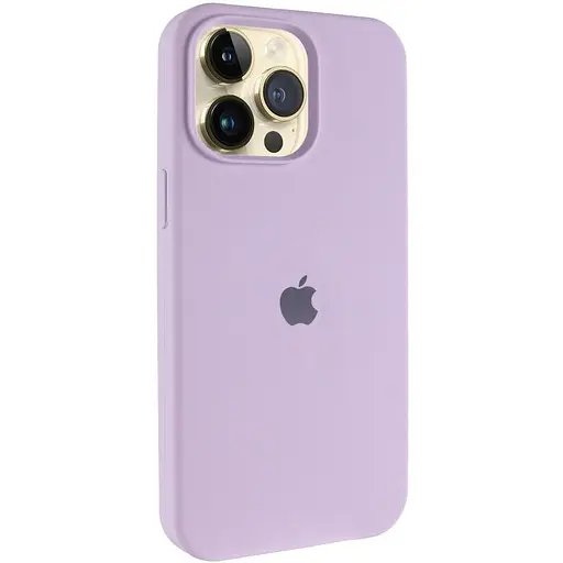Чохол Epik Silicone Case AA Logo with MagSafe для Apple iPhone 15 Pro 6.1 Бузковий/Lilac