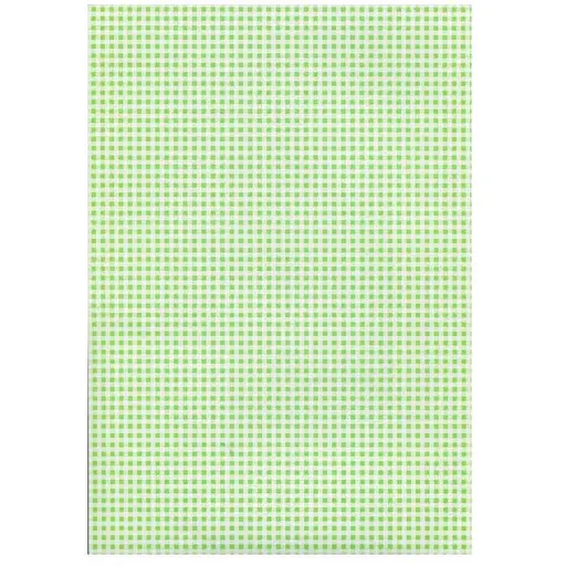 Папір з малюнком "Клітинка" двосторонній Світло-зелений 21х31см 200г/м2 Heyda