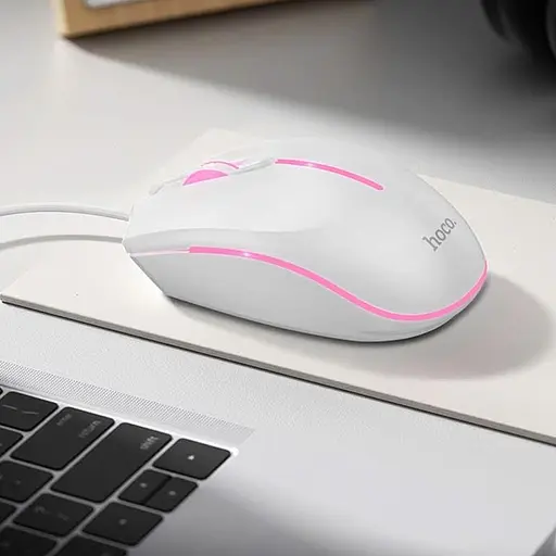 Мышь Hoco GM37 Wonderful Gaming Luminous White - фото 2