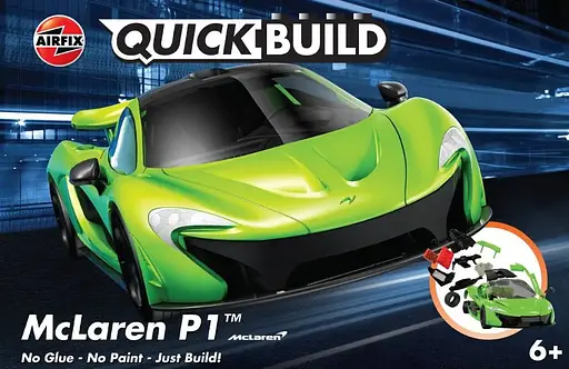 Конструктор Airfix суперкар McLaren P1 QUICKBUILD зелений J6021