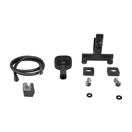 Змішувач для ванни Qtap Gemini (з душовим гарнітуром) QTGEM259GMB45684 Gunmetal Black PVD Шліфований чорний хром - фото 7