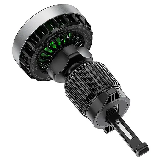 Автодержатель для телефона с БЗП Acefast D40 Qi2 Magnetic Wireless Charging car holder with Ice Cooling for air серый - фото 3