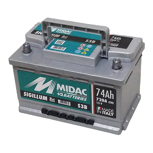 Акумулятор 6СТ-74A MIDAC Sigillum 12V, 74Ah (-/+) низький євро, EN720А - фото 3