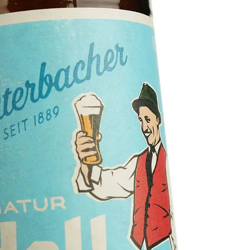 Пиво Lauterbacher Natur Hell светлое нефильтрованное 4.8% 0.5 л  - фото 5