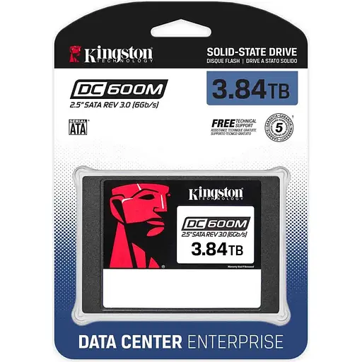 SSD накопитель Kingston DC600M 3.84TB (SEDC600M/3840G) [122158] - фото 3