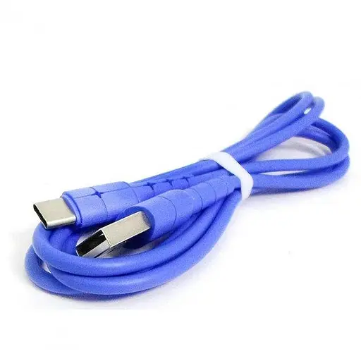 Кабель провод для зарядки смартфона/телефона Hoco X30 Type-C 1.2 м синий - фото 3