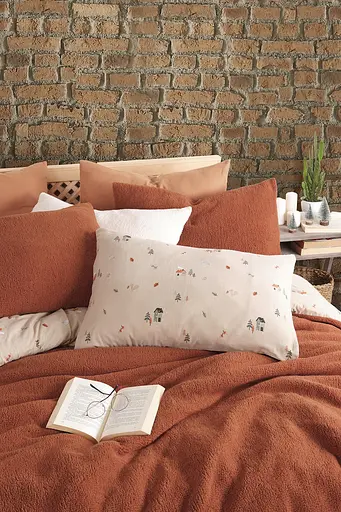 Постільна білизна Sherwood Kiremit (Фланель + Шерпа) Istanbul pbe0051505 - фото 2