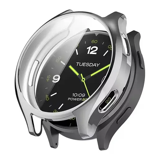 Комплект Tamister для годинника Xiaomi Watch 2 сріблястий (чохол + металевий ремінець 22 мм) - фото 3