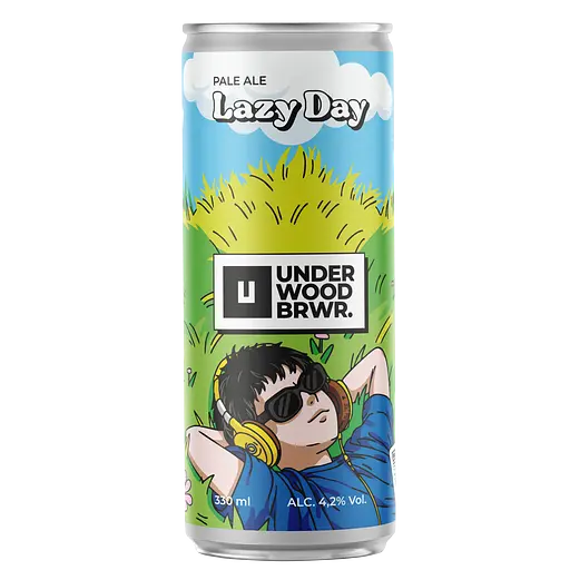 Пиво Underwood Brewery Lazy Day Світле 4.2% 0.33 л