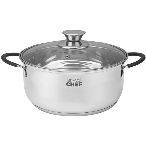 Набір каструль Bravo Chef Safran з кришками 3 шт. (BC-6002) - фото 3