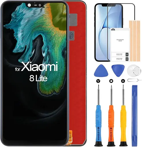 Екран ARSSLY для РК-дисплея XiaoMi 8 Lite, заміна для Xiaomi Mi 8 Youth/Mi 8X сенсорного екрану Digitizer Glass Assembly з інструм