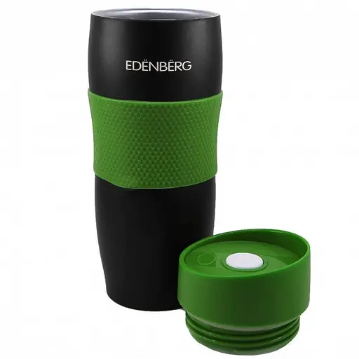 Термокружка Edenberg из нержавеющей стали 380 мл зеленая (EB-622) - фото 2