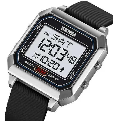 Годинник чоловічий спортивний наручний Skmei 2150 Сріблястий - фото 2