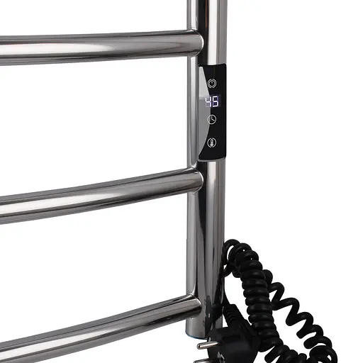 Электрический полотенцесушитель Unio LD ЕU 500-500-5 Лесенка Дуга, Хром, Правое, Электронный - фото 4