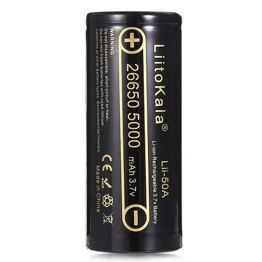 Аккумулятор Liitokala Lii-50A 5000 mAh 20A 26650 Li-ion