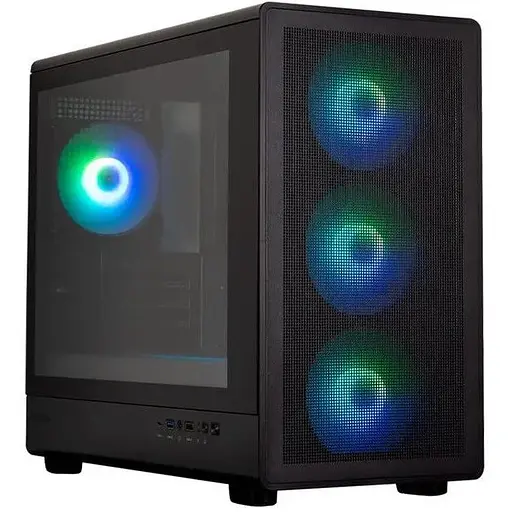 Корпус Zalman M5, черный, Mini Tower, без БП, для Micro ATX/Mini ITX, 1xType-C/1xUSB 3.0/1xUSB 2.0, макс. CPU - 180 мм/VGA - фото 1