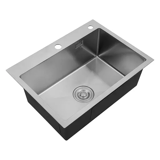 Кухонна мийка Kroner KRP Gebürstet - 5843HM ​​(3,0/1,0 мм) (CV022801) - фото 3