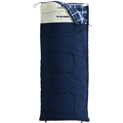 Спальный мешок Ferrino Travel 200/+5°C Deep Blue/White Left (86320HBB) - фото 1
