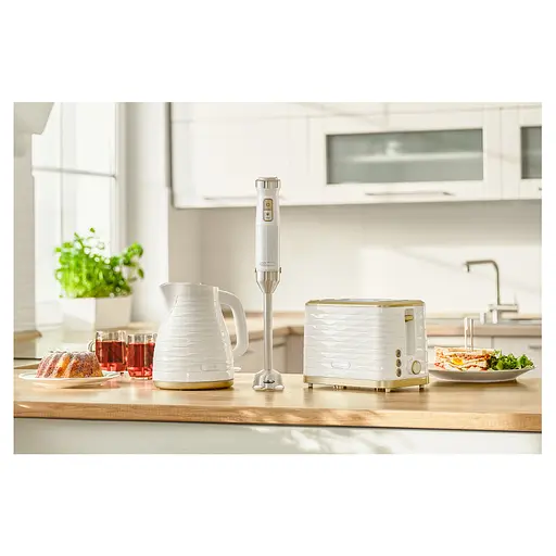 Тостер Sencor 930 Вт підігрів розморожування підсвічування пластик біло-золотий - фото 10