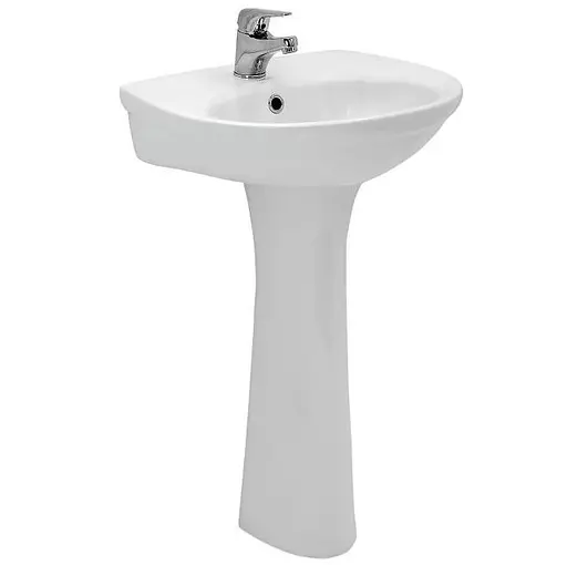 Умивальник меблевий Cersanit Eko 55 см з отвором Білий K07-028 30412 - фото 4