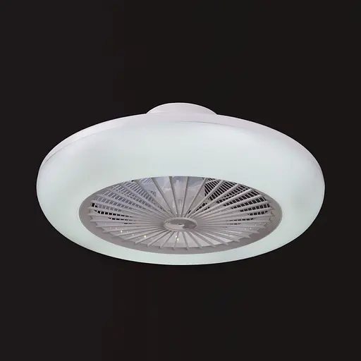 Біла люстра вентилятор Brille WBL-74/36W*2 WH - фото 2