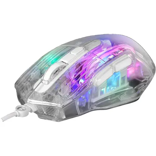 Мишка провідна Marvo M413 ігрова прозора - фото 1