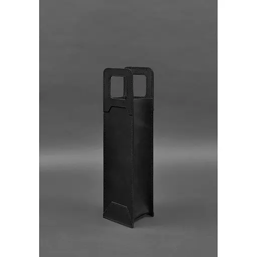 Кожаный чехол для вина BlankNote Crazy Horse 2.0 черный  - фото 4