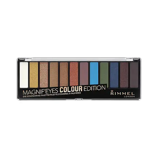 Палетка теней для век Rimmel Magnif'eyes Eye Countouring Palette, тон 004 (Colour), 14,16 г (8000019011863) - фото 1