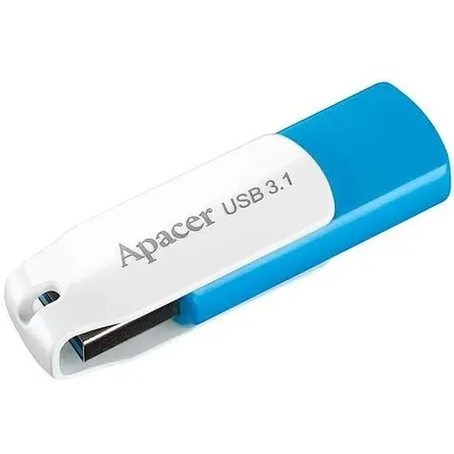 Флеш-накопитель Apacer USB 3.2 Gen 1 AH357 128GB голубой - фото 1