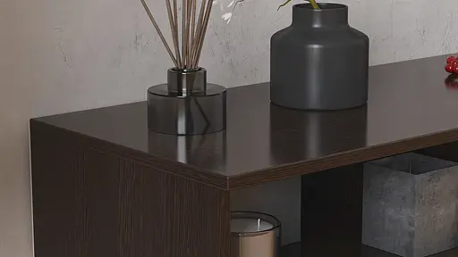 Тумба під телевізор Кентуккі Ferrum-decor 45x139x38 Чорний метал ДСП Венге Магія 16 мм. (FRD-106729) - фото 2