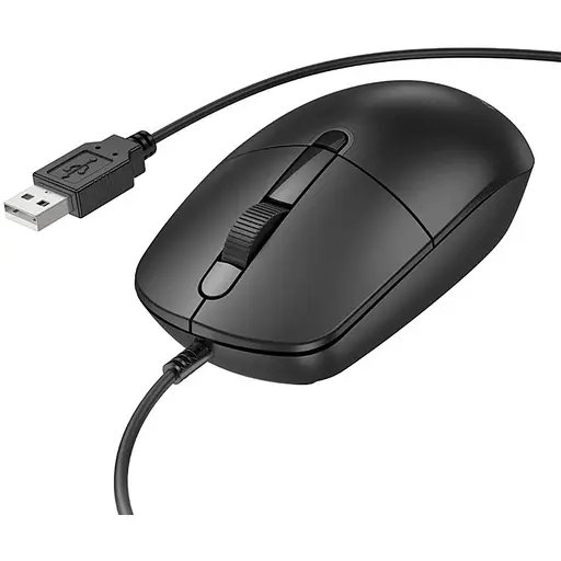 Миша Borofone BG17 Morning business wi червоний mouse чорний - фото 1